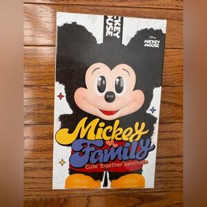 Disney Mickey Mouse Family Keychain with Black and Red